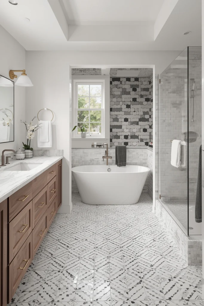 bathroom tile flooring