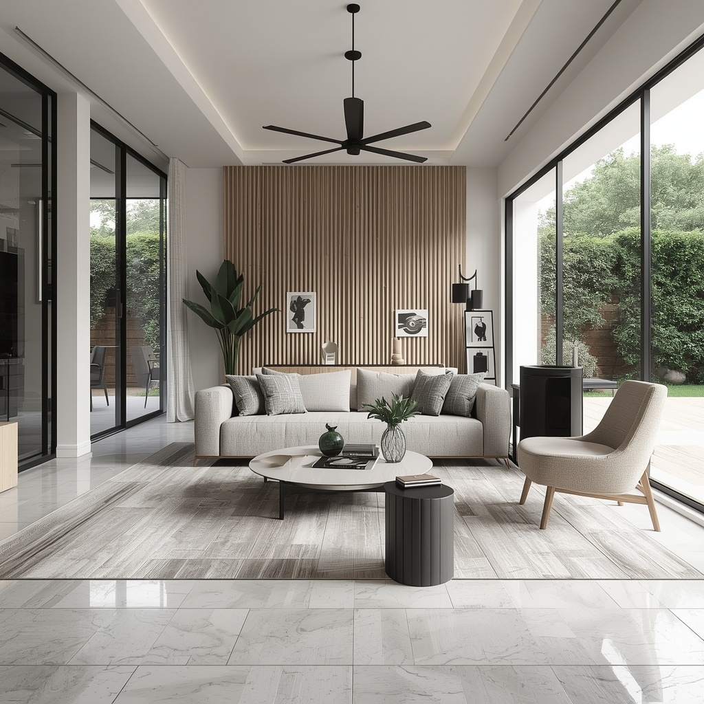 moder tile flooring