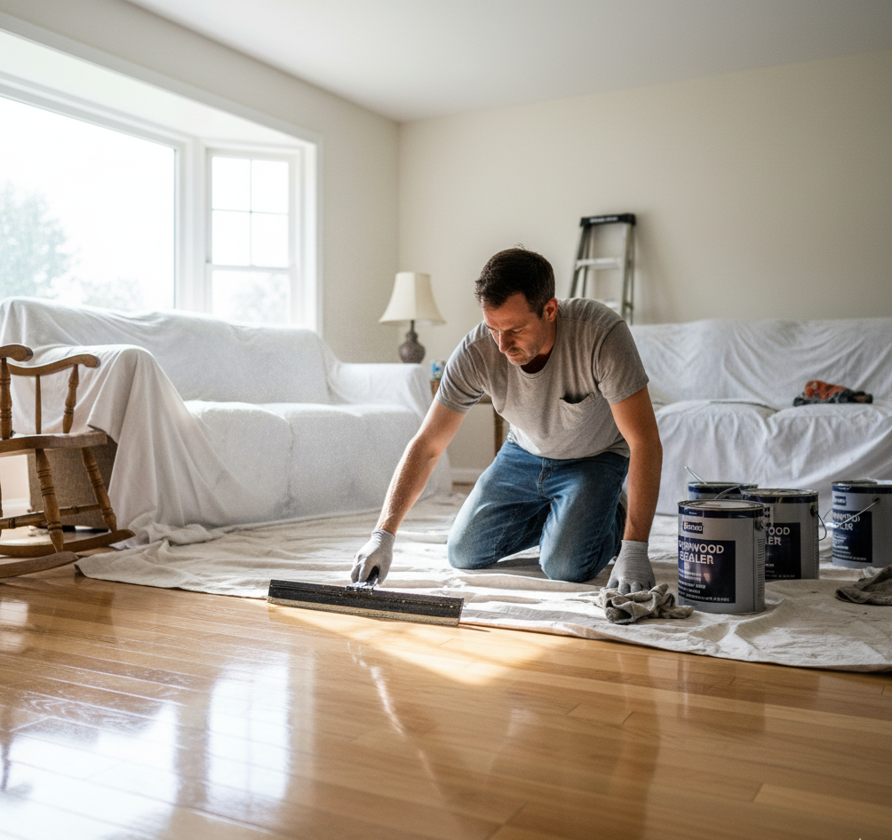 sealing hardwood flooring