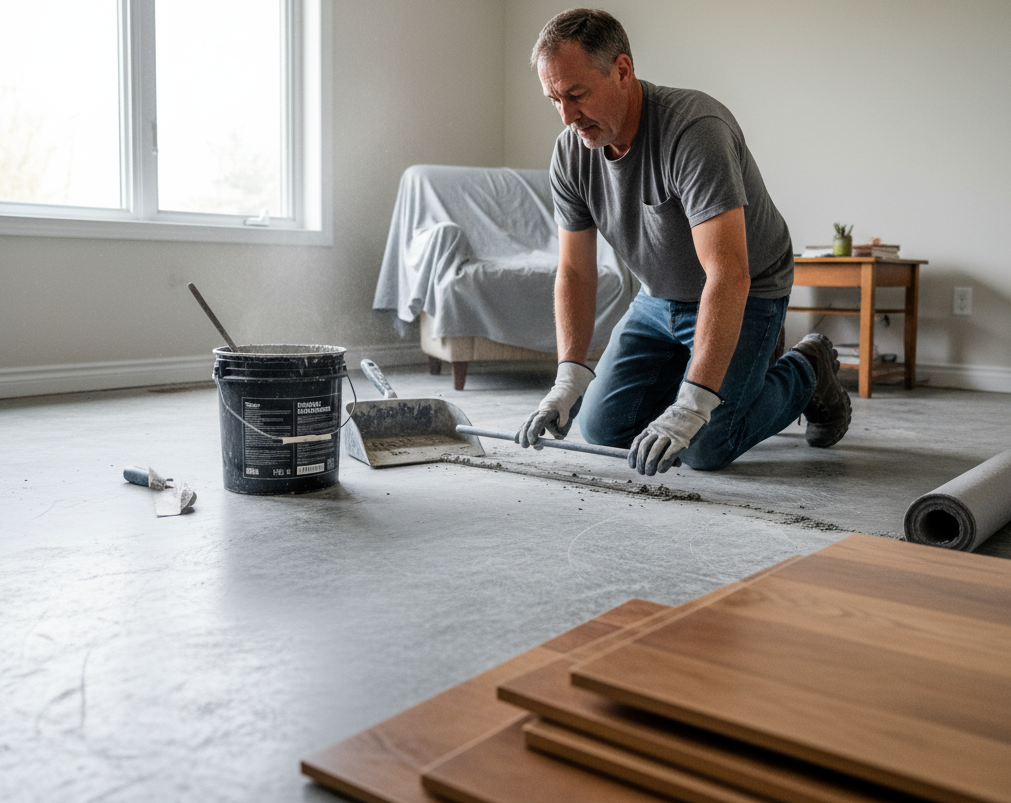 subfloor preparation for installing engineered hardwood flooring