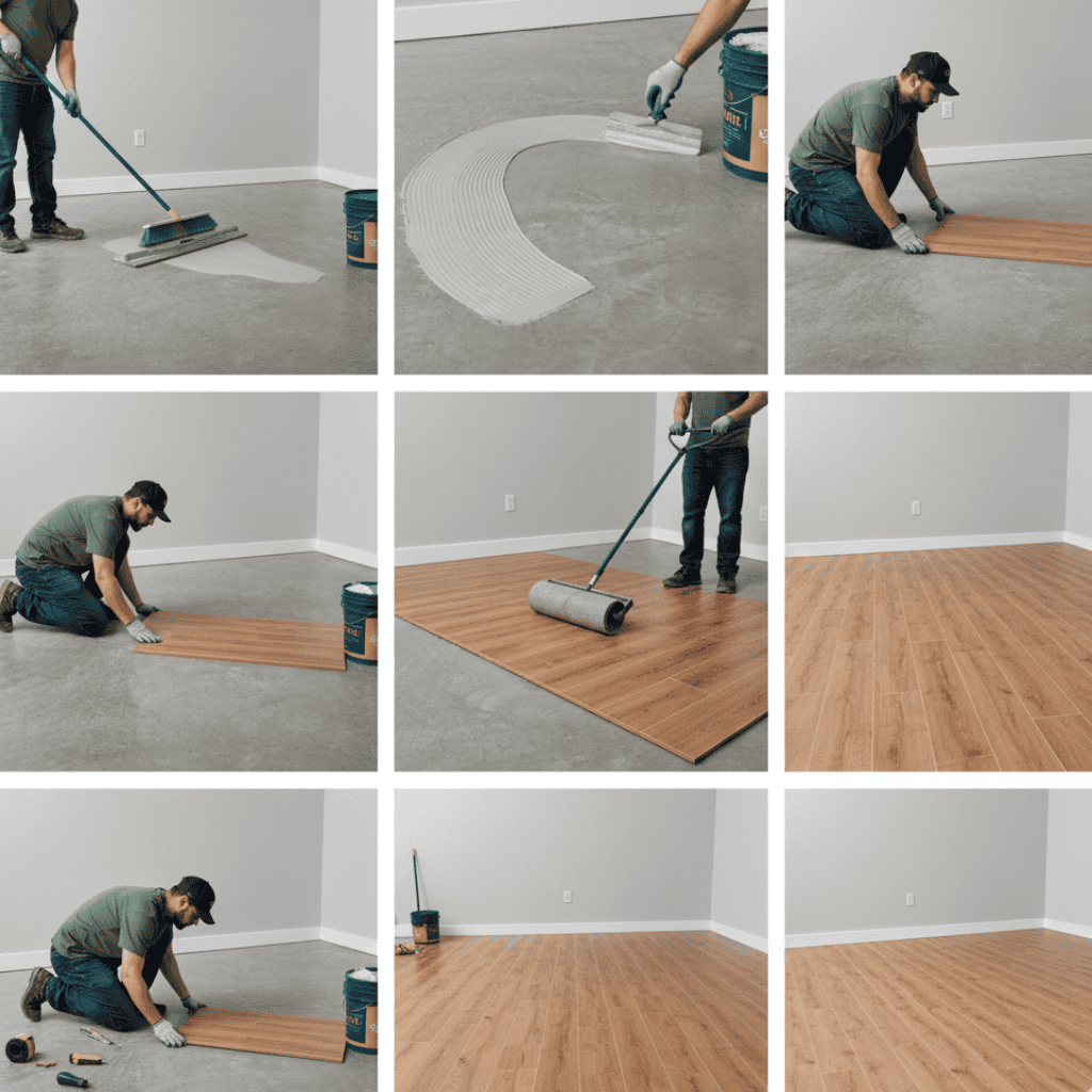 Glue-Down Vinyl Planks