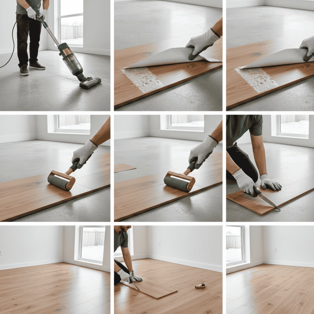Steps to Install Peel and Stick Planks