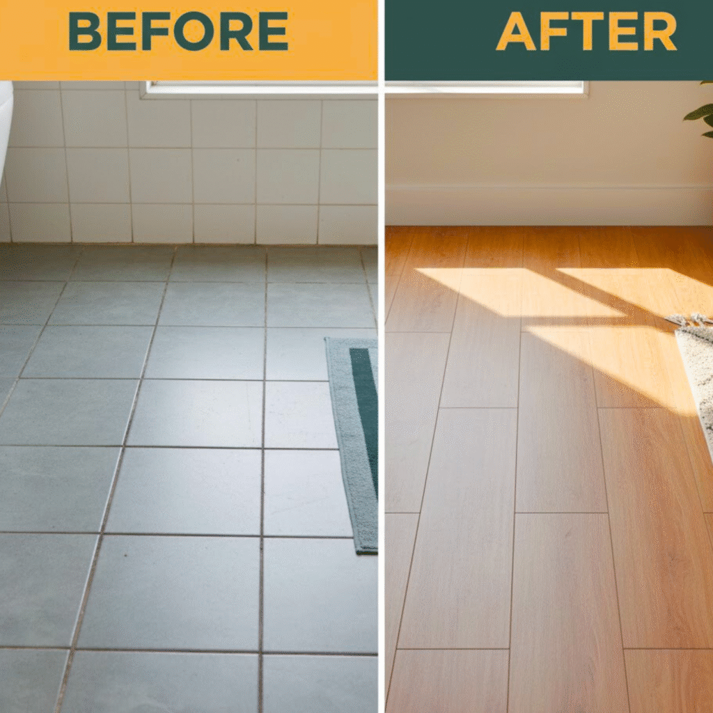 Benefits of Installing Vinyl Plank Flooring Over Tile