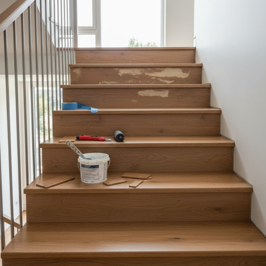 Install Vinyl Plank Flooring on Stairs