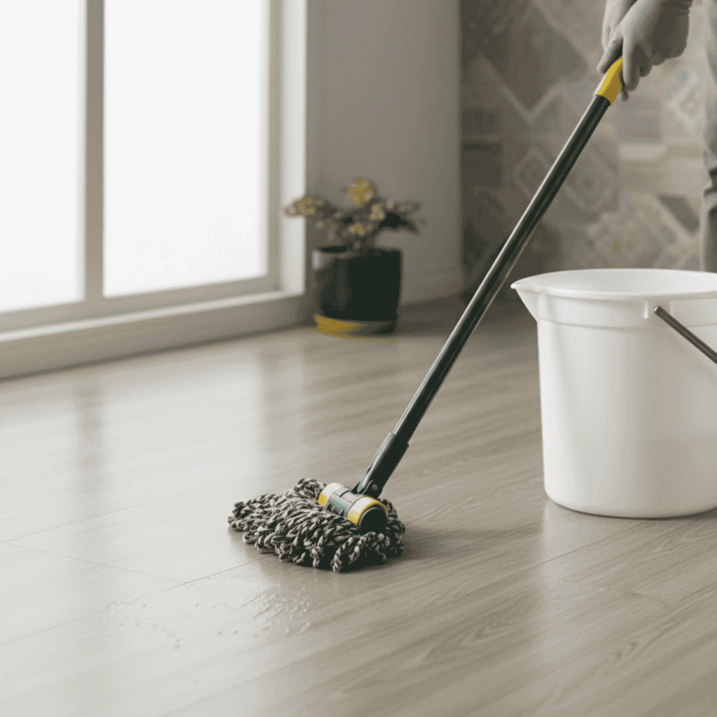 Mop Lightly Damp Not Wet