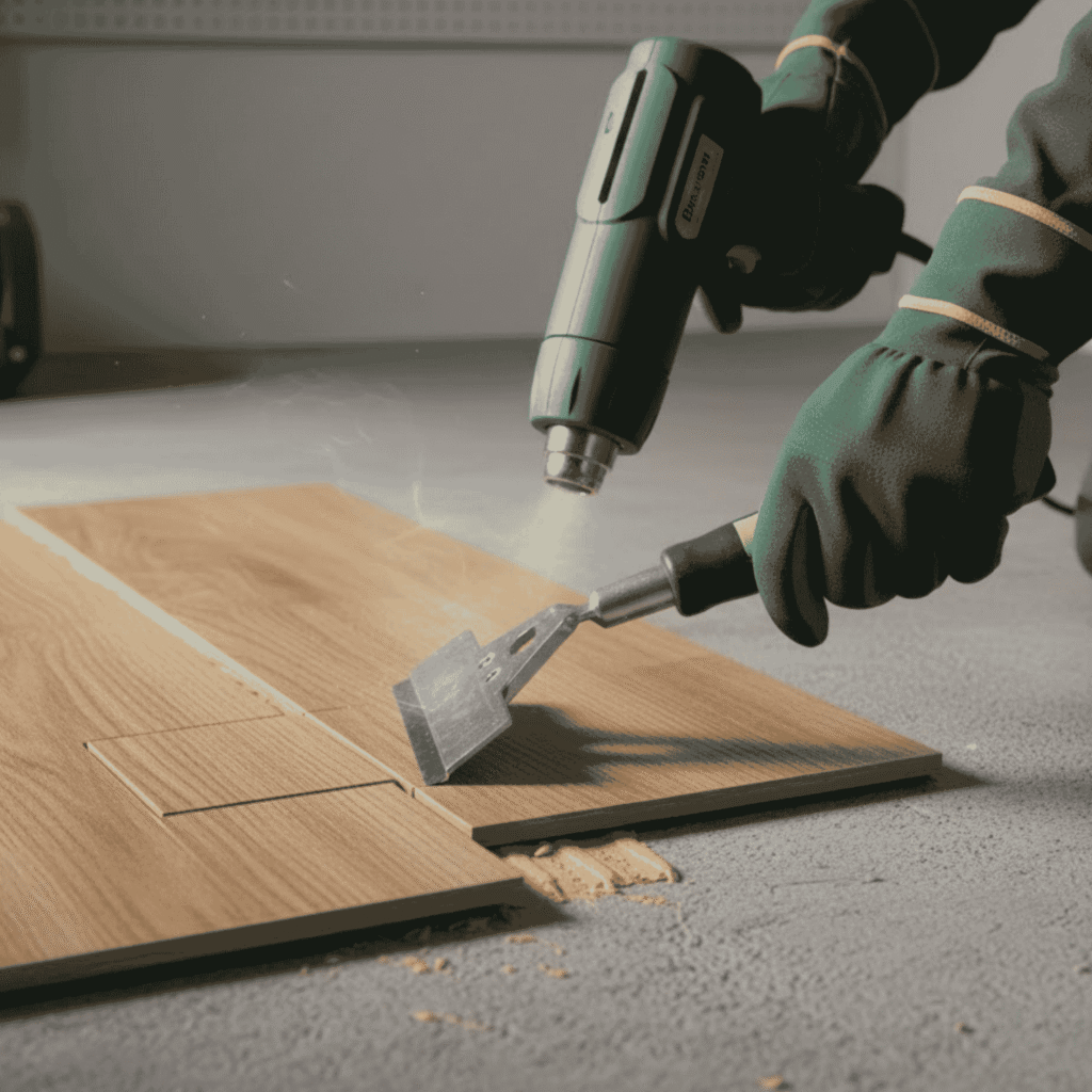 Removing Vinyl Plank Flooring from Concrete