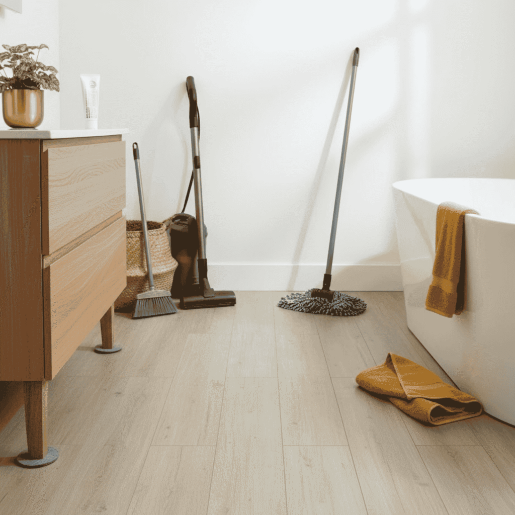 Simple Maintenance and Care Tips for Vinyl Plank Bathroom Floors
